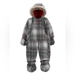 OshKosh B’gosh Baby plaid Snowsuit / 18 months